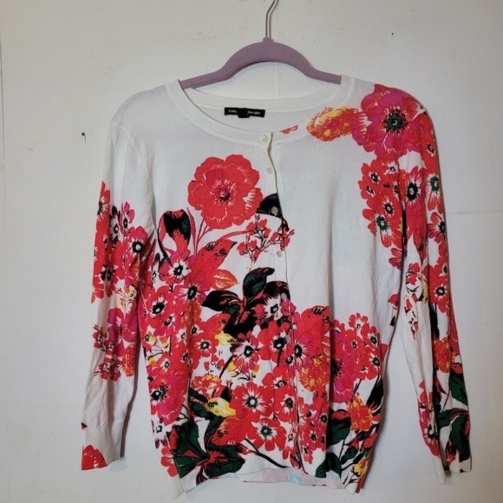 Floral Button-Up Cardigan